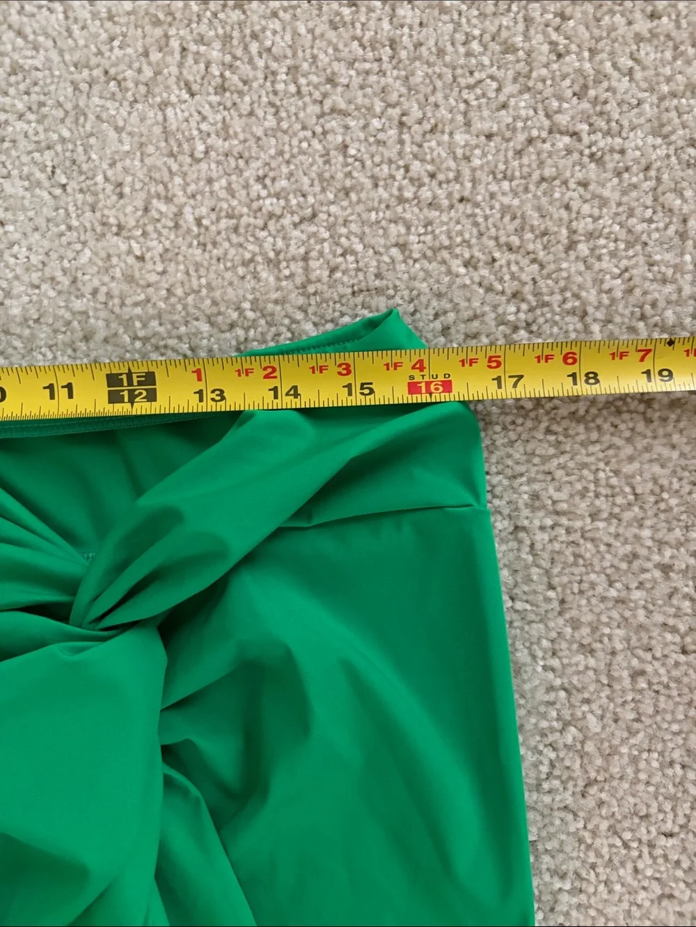 Alex Marie Emerald Green Twist-Front Swim Skirt - Picture 8 of 8
